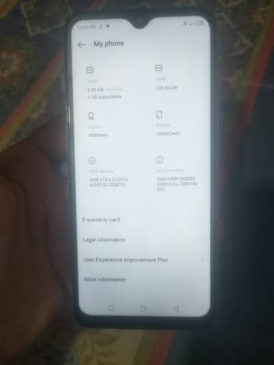 Infinix Note 12 6gb 12gb memory exchange posibal