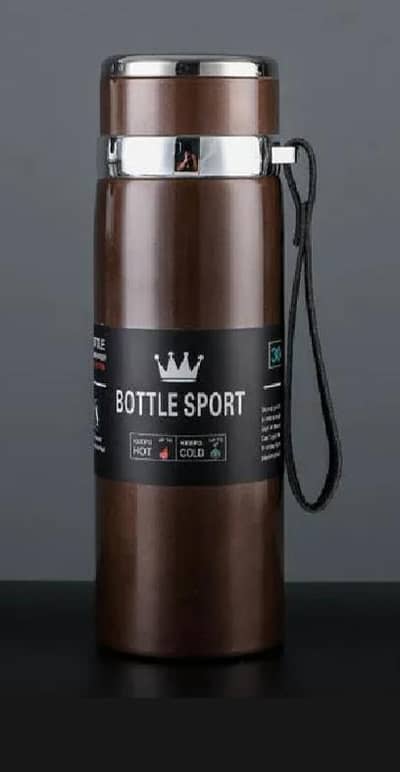 "Stainless Steel Vacuum Flask Bottle 500ml-Hot & Cold 12H'
