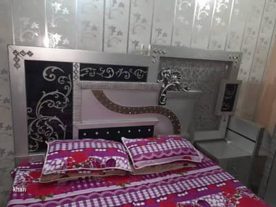 wooden bed