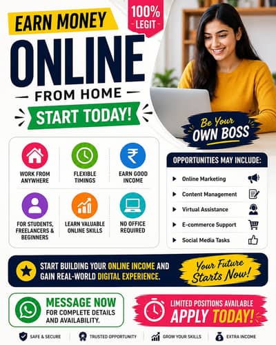 Online Earning best for housewves and students
