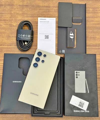 Samsung Mobile S24 Ultra 12 GB 256 GB PTA approed 03197676623 my