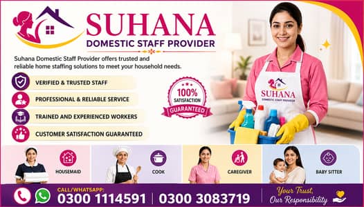 House Maids , Babysitter , Patient Care , Nurse , Driver, Maids, Cook
