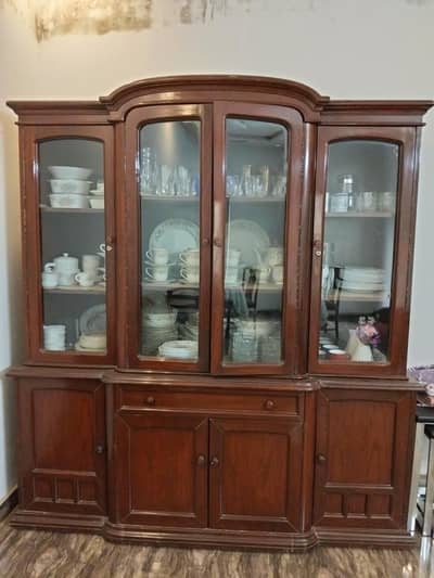 show case - sheesham wood شیشم سولڈ لکڑی , large size