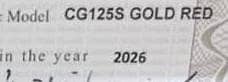 Honda 125s Gold Edition selfstart 2026 model