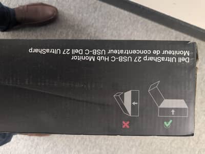 Dell UltraSharp 27 USB-C Hub Monitor box pack 45000 each