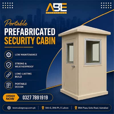 Prefabricated Guard Room | Fiberglass, Sandwich Panel & MS Steel Cabin