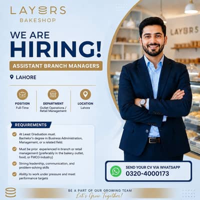 Assistant Brance Manager / Outlet Operations / Retail Management