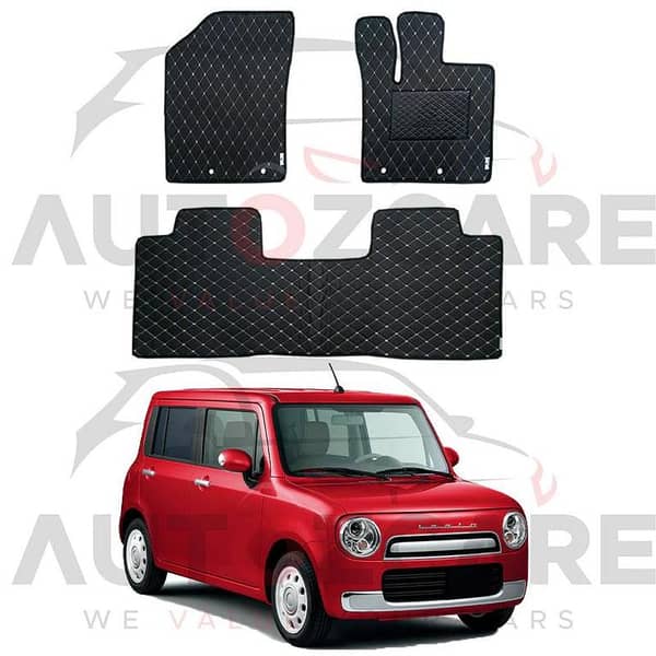 Suzuki Alto Lapin 7D Floor Mat ( Flat Style ) 3PCS - Model 2015-2025
