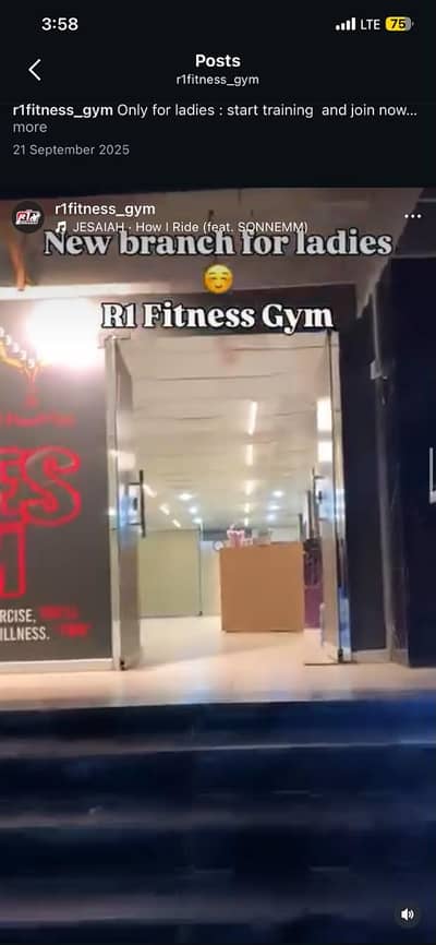 Running business of a ladies gym for sale