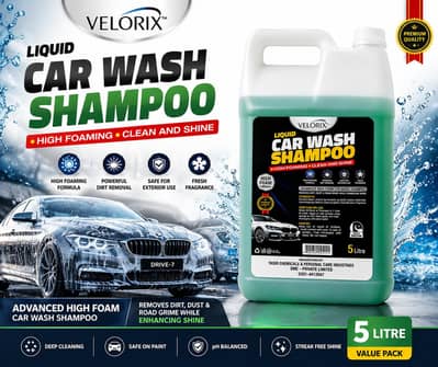 CaR Wash Shampoo liquid High Foaming Clean and Shain 5 Liter