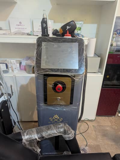 aesthetic equipments include laser machine and hydra facial
