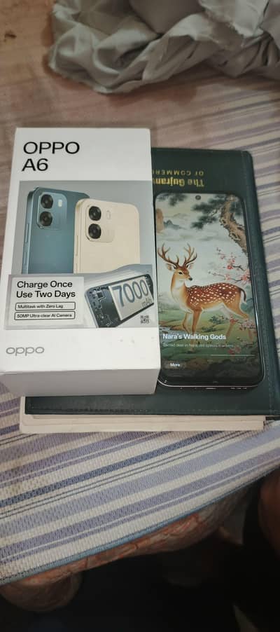 OPPO A6 New mobile ha 8+8 ram 256 rom 6500 Mah battery