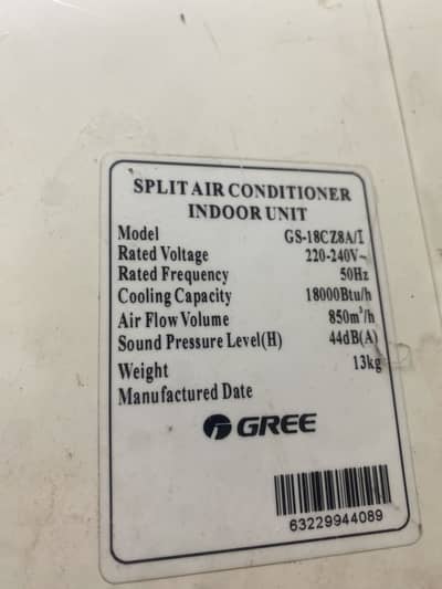 Gree ac 1.5 ton