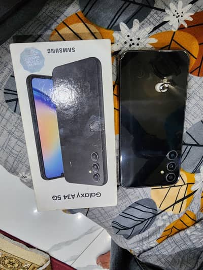 Samsung Mobile A34 5G 10/10 condition in warntty official pta approved
