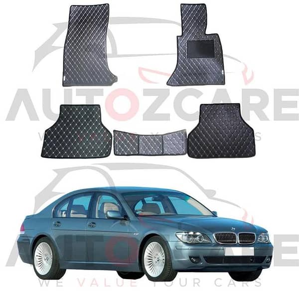 BMW 7 Series 7D Floor Mat ( Flat Style ) 5Pcs - Model 2002-2009