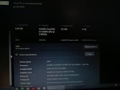 HP Pro Book i5-4Gen