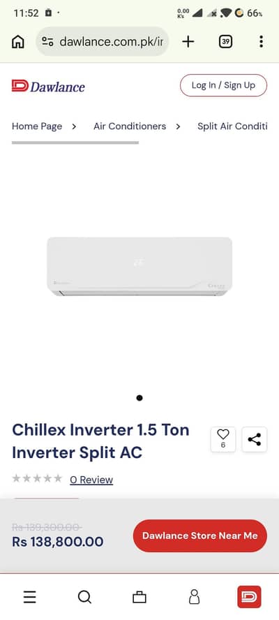Dawlance inverter Chillex 30 1.5 Ton