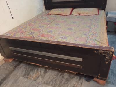 bed with mattress