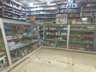 counter and shelf