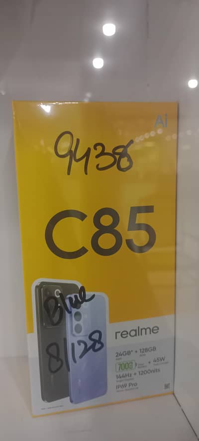 Realme C85 Black/Blue available
