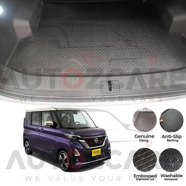 Nissan Roox China Rexine Custom-Size Trunk Mat - Model 2020-2023