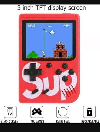 portable video game for kids with 400 games and free home delivery