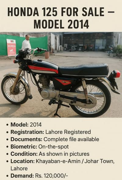 Honda CG 125 2014 for sale