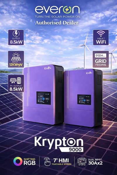 knox Hybrid Inverter krypton 9000 6.2kw 51.2V