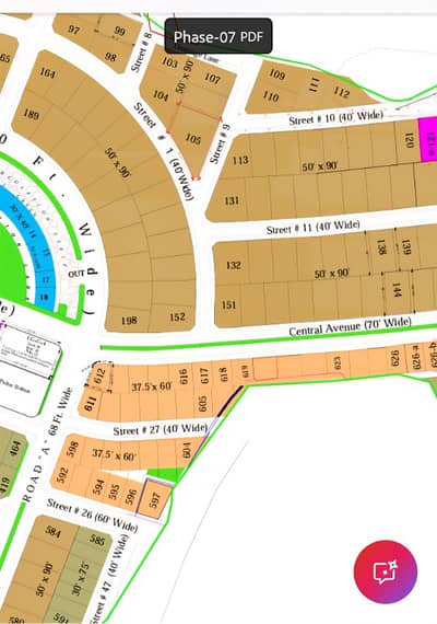 Phase 7 Solid Land South Face Solid Land Plot for Sale
