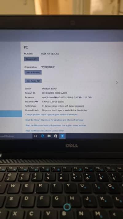 Dell Core i7 5Th Gen Laptop