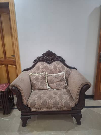Wooden sofa/ 5 seater Sofa