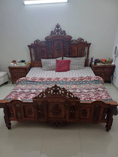 Wooden Bed Set | King Size | Pure Wood