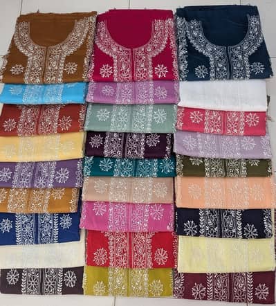 breza lawn hand emroidre unstich suit