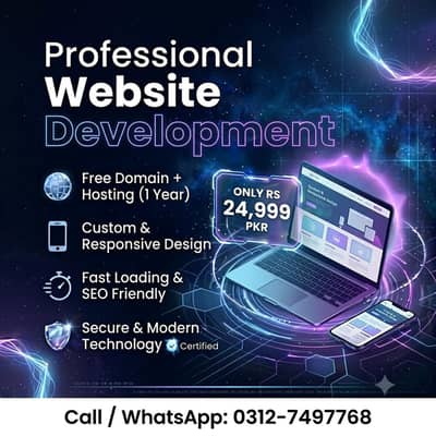 Premium Web Design – Only RS 24,999 PKR