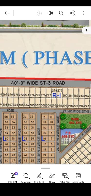 118 Sq Yards Plot Wall Facing 40 Ft Road Available For Sale