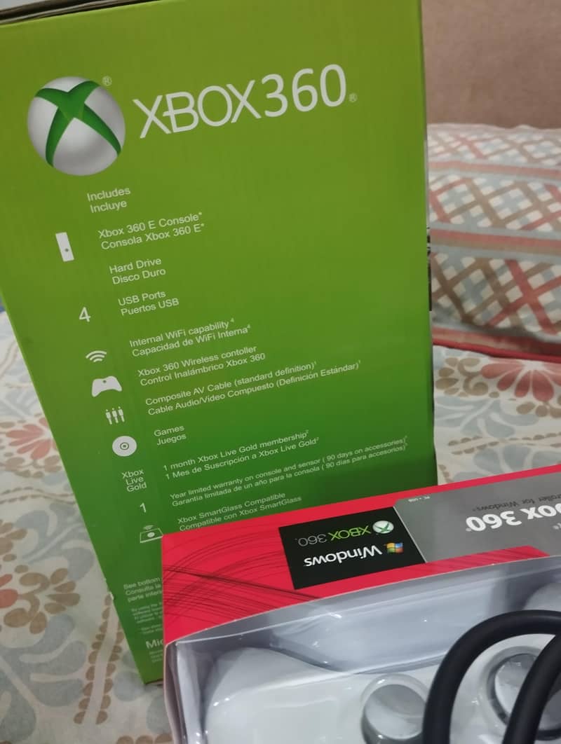 Xbox 360 Full Setup 2 Controllers + Complete Cables 2