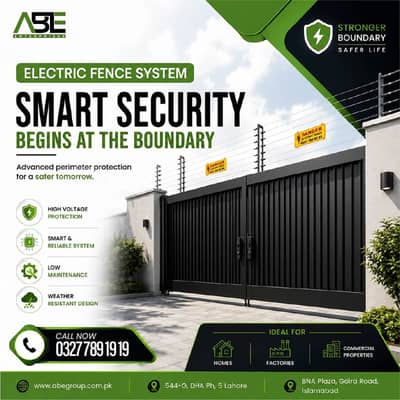 Smart  modern electric fence securirty system