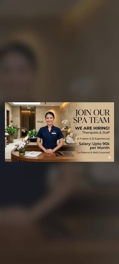 SPA therapist Need on urgent basis