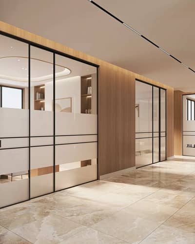 glass partition/gypsum board partition/gypsum ceiling/cement partition