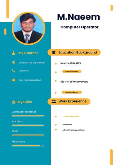 CV job | لوگو سی وی عارف والا |برادر