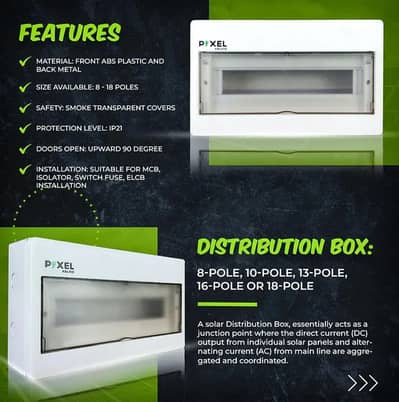 Pixel Distribution Box 8,10,13,16,18 way