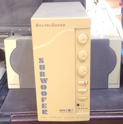 Zoltri xound sub woofer speakers set for sell