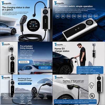 7kw Portable Ev Charger- TorqueLife smart pro