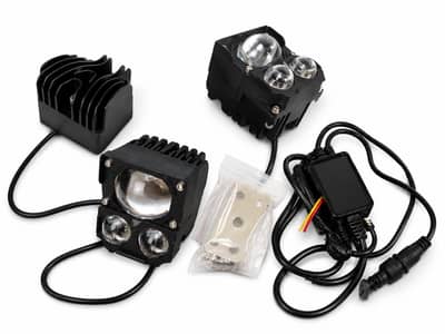 Mini Driving Light LED Projector Fog Light Set for Motorcycle & Bike