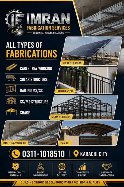 Fabrication Services | Solar\ Railings\ Structures\ MS\SS \Solar Works