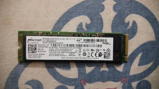 Micron 512 GB NVMe 10/10 condition available