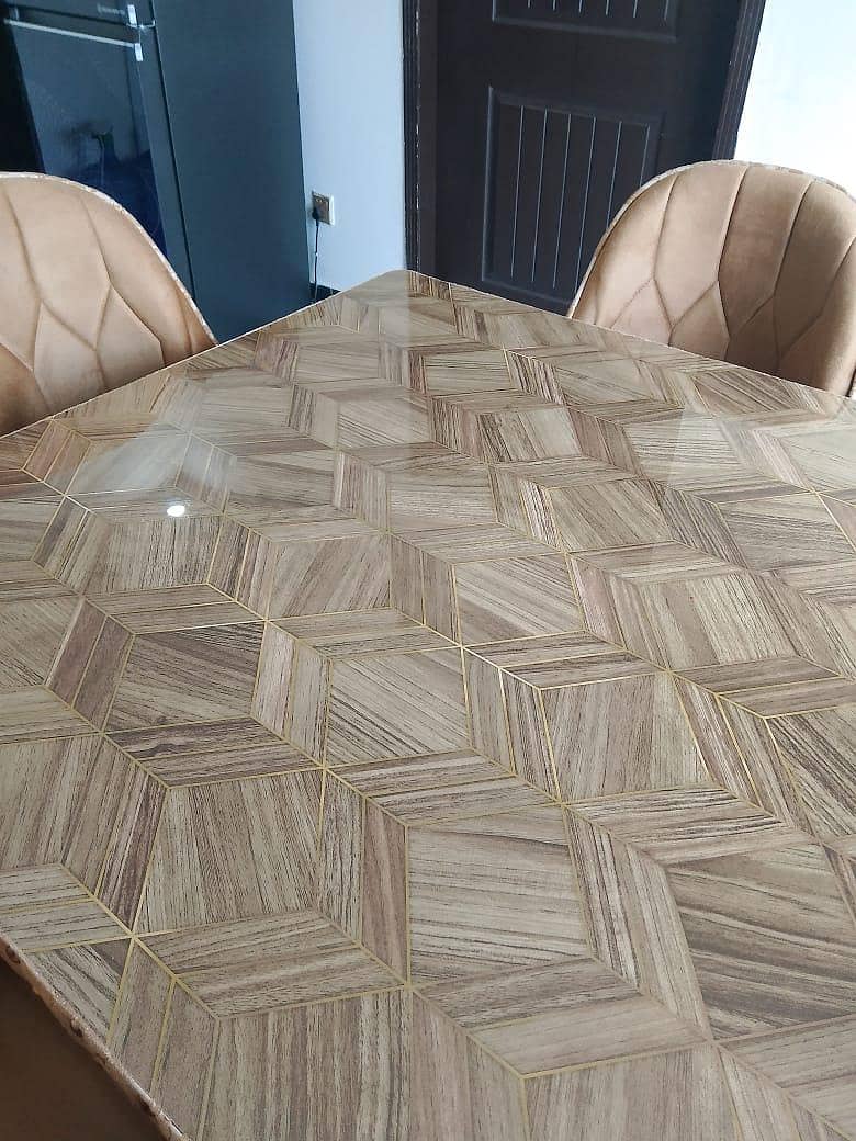 Dining table set with 4 chairs 2