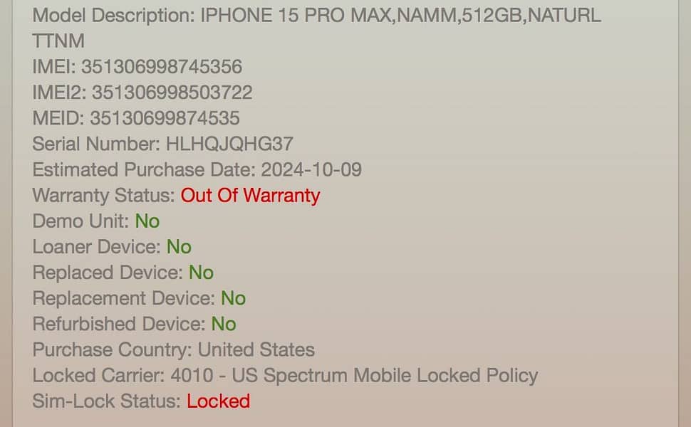 Iphone 15 pro max JV 0