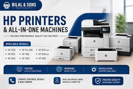 Used HP Printers for Sale | Office, Shop & Home Use | Tested & Working