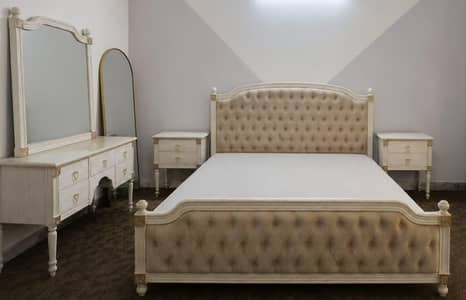 king bed set and dressing table for sale.